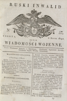 Ruski Inwalid : czyli wiadomości wojenne. 1819, No 57 (8 marca)