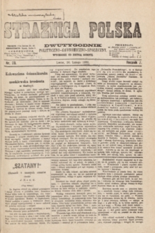 Strażnica Polska : dwutygodnik polityczno-ekonomiczno-społeczny. R.2, nr 23 (26 lutego 1881)