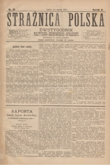 Strażnica Polska : dwutygodnik polityczno-ekonomiczno-społeczny. R.3, nr 25 (11 marca 1882)