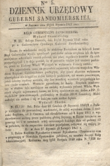 Dziennik Urzędowy Gubernii Sandomierskiej. 1841, Nro 5 (31 stycznia) + dod.