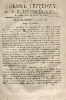 Dziennik Urzędowy Gubernii Sandomierskiej. 1841, Nro 7 (14 lutego)