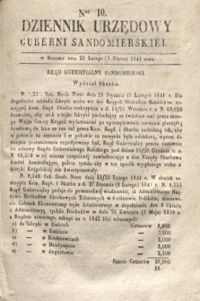 Dziennik Urzędowy Gubernii Sandomierskiej. 1841, Nro 10 (7 marca)