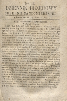 Dziennik Urzędowy Gubernii Sandomierskiej. 1841, Nro 13 (28 marca)