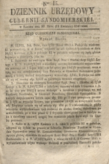 Dziennik Urzędowy Gubernii Sandomierskiej. 1841, Nro 15 (11 kwietnia)