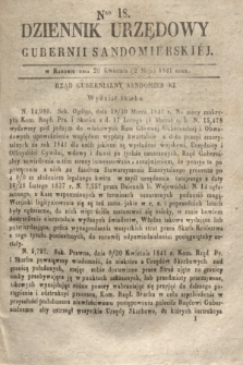 Dziennik Urzędowy Gubernii Sandomierskiej. 1841, Nro 18 (2 maja)