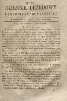 Dziennik Urzędowy Gubernii Sandomierskiej. 1841, Nro 31 (1 sierpnia) + dod.