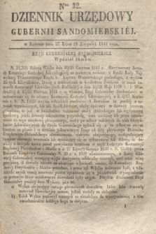 Dziennik Urzędowy Gubernii Sandomierskiej. 1841, Nro 32 (8 sierpnia) + dod.