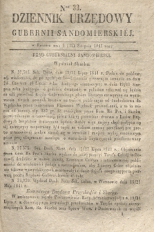 Dziennik Urzędowy Gubernii Sandomierskiej. 1841, Nro 33 (15 sierpnia) + dod.
