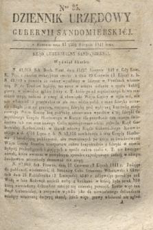 Dziennik Urzędowy Gubernii Sandomierskiej. 1841, Nro 35 (29 sierpnia)