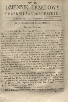 Dziennik Urzędowy Gubernii Sandomierskiej. 1841, Nro 44 (31 października)