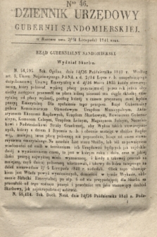 Dziennik Urzędowy Gubernii Sandomierskiej. 1841, Nro 46 (14 listopada) + dod.