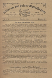 Blätter aus dem Posener Diakonissenhause. Jg.35, Nr. 1-4 (November 1923)