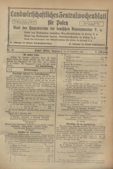 Landwirtschaftliches Zentralwochenblatt für Polen : Blatt des Hauptvereins der deutschen Bauernvereine. Jg.3, Nr. 34 (16 September 1922)