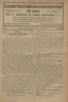 Landwirtschaftliches Zentralwochenblatt für Polen : Blatt des Hauptvereins der deutschen Bauernvereine. Jg.3, Nr. 47 (16 Dezember 1922)