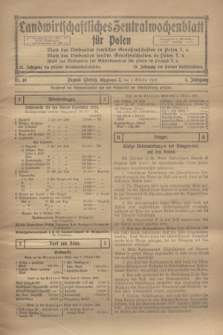 Landwirtschaftliches Zentralwochenblatt für Polen. Jg.4, Nr. 40 (5 Oktober 1923)