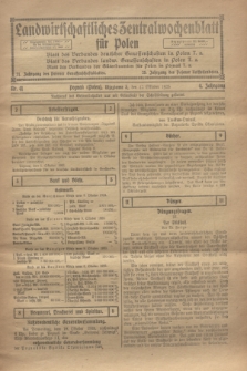 Landwirtschaftliches Zentralwochenblatt für Polen. Jg.4, Nr. 41 (12 Oktober 1923)