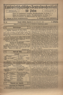 Landwirtschaftliches Zentralwochenblatt für Polen. Jg.4, Nr. 44 (2 November 1923)