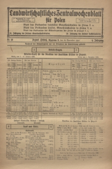 Landwirtschaftliches Zentralwochenblatt für Polen. Jg.4, Nr. 48 (30 November 1923)