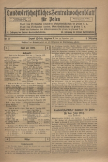 Landwirtschaftliches Zentralwochenblatt für Polen. Jg.4, Nr. 50 (14 Dezember 1923)