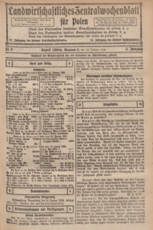 Landwirtschaftliches Zentralwochenblatt für Polen. Jg.5, Nr. 3 (18 Januar 1924)
