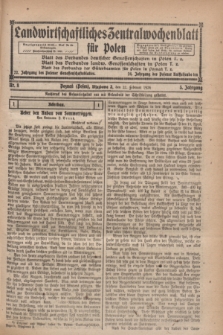 Landwirtschaftliches Zentralwochenblatt für Polen. Jg.5, Nr. 8 (22 Februar 1924)
