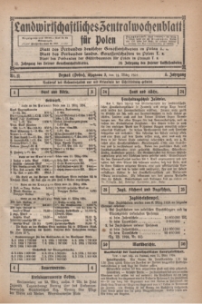 Landwirtschaftliches Zentralwochenblatt für Polen. Jg.5, Nr. 11 (14 März 1924)