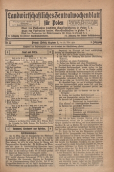 Landwirtschaftliches Zentralwochenblatt für Polen. Jg.5, Nr. 22 (30 Mai 1924)