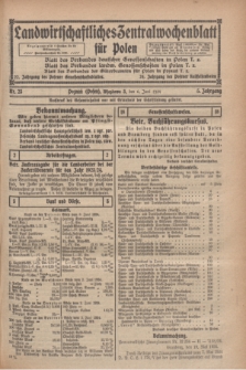 Landwirtschaftliches Zentralwochenblatt für Polen. Jg.5, Nr. 23 (6 Juni 1924) + dod.