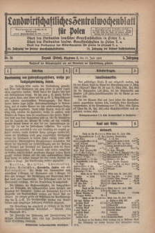 Landwirtschaftliches Zentralwochenblatt für Polen. Jg.5, Nr. 26 (27 Juni 1924)