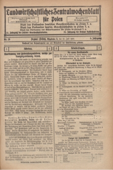 Landwirtschaftliches Zentralwochenblatt für Polen. Jg.5, Nr. 29 (18 Juli 1924)