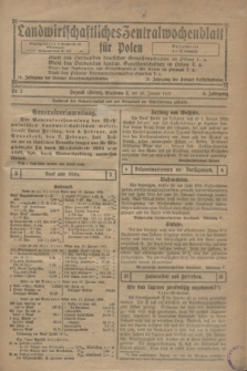 Landwirtschaftliches Zentralwochenblatt für Polen. Jg.6, Nr. 2 (16 Januar 1925)