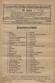 Landwirtschaftliches Zentralwochenblatt für Polen. Jg.6, Nr. 5 (6 Februar 1925)