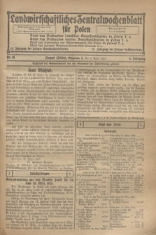 Landwirtschaftliches Zentralwochenblatt für Polen. Jg.6, Nr. 13 (3 April 1925)