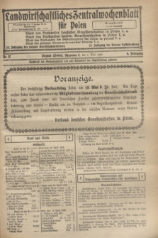 Landwirtschaftliches Zentralwochenblatt für Polen. Jg.6, Nr. 17 (1 Mai 1925)