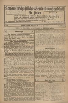 Landwirtschaftliches Zentralwochenblatt für Polen. Jg.6, Nr. 24 (19 Juni 1925)