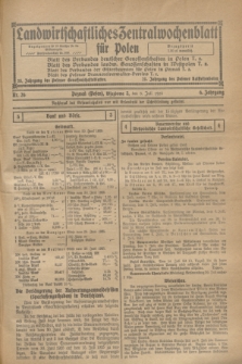 Landwirtschaftliches Zentralwochenblatt für Polen. Jg.6, Nr. 26 (3 Juli 1925)