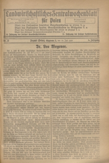 Landwirtschaftliches Zentralwochenblatt für Polen. Jg.6, Nr. 27 (10 Juli 1925)