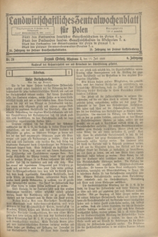 Landwirtschaftliches Zentralwochenblatt für Polen. Jg.6, Nr. 28 (17 Juli 1925)