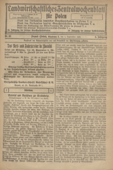 Landwirtschaftliches Zentralwochenblatt für Polen. Jg.6, Nr. 35 (4 September 1925)
