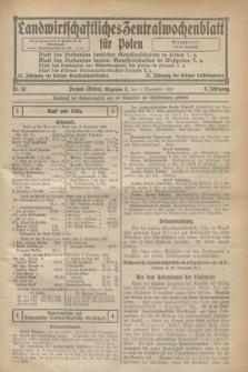 Landwirtschaftliches Zentralwochenblatt für Polen. Jg.6, Nr. 44 (6 November 1925)