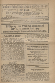 Landwirtschaftliches Zentralwochenblatt für Polen. Jg.6, Nr. 50 (18 Dezember 1925)