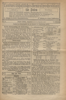 Landwirtschaftliches Zentralwochenblatt für Polen. Jg.6, Nr. 51 (24 Dezember 1925)