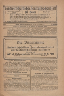Landwirtschaftliches Zentralwochenblatt für Polen. Jg.7, Nr. 8 (26 Februar 1926)