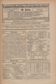 Landwirtschaftliches Zentralwochenblatt für Polen. Jg.7, Nr. 9 (5 März 1926)