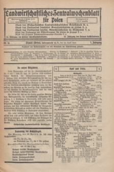 Landwirtschaftliches Zentralwochenblatt für Polen. Jg.7, Nr. 16 (25 April 1926)