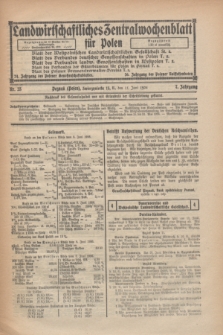 Landwirtschaftliches Zentralwochenblatt für Polen. Jg.7, Nr. 23 (11 Juni 1926)