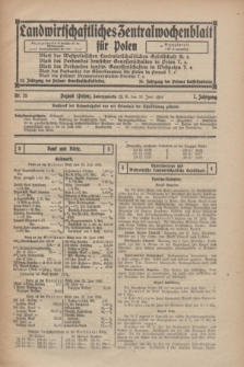 Landwirtschaftliches Zentralwochenblatt für Polen. Jg.7, Nr. 25 (25 Juni 1926)