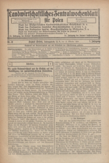 Landwirtschaftliches Zentralwochenblatt für Polen. Jg.7, Nr. 41 (15 Oktober 1926)