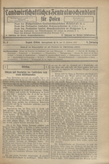 Landwirtschaftliches Zentralwochenblatt für Polen. Jg.8, Nr. 8 (25 Februar 1927)