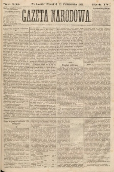 Gazeta Narodowa. 1865, nr 231